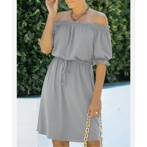 Chic Style Off The Shoulder Dress
